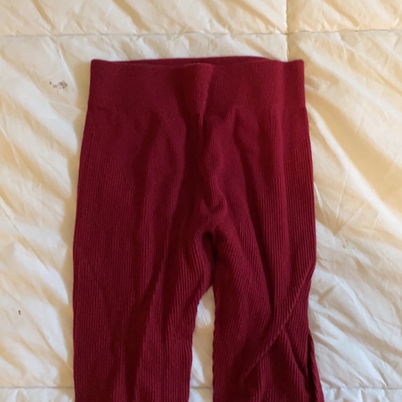 Workouts By Katya Red Crop Leggings - Picture 2 of 3